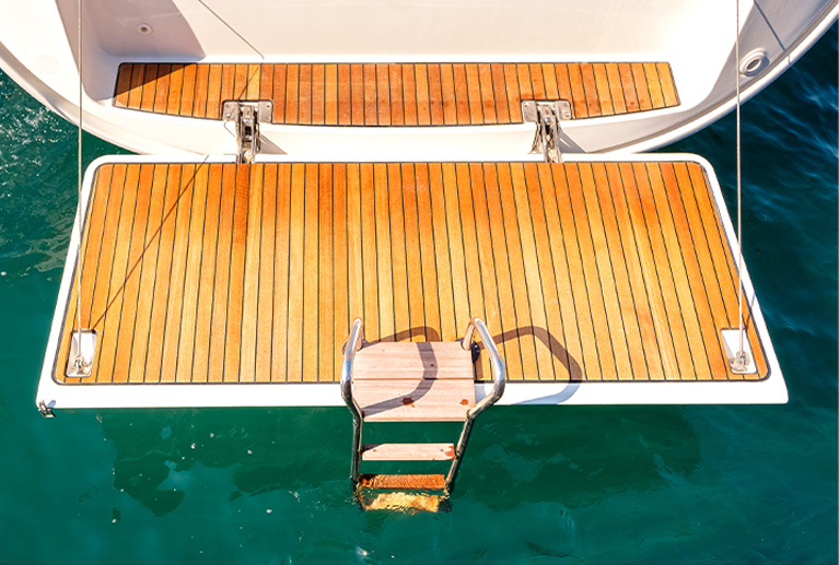 Swim Platforms of Boats - foam decking manufacturer